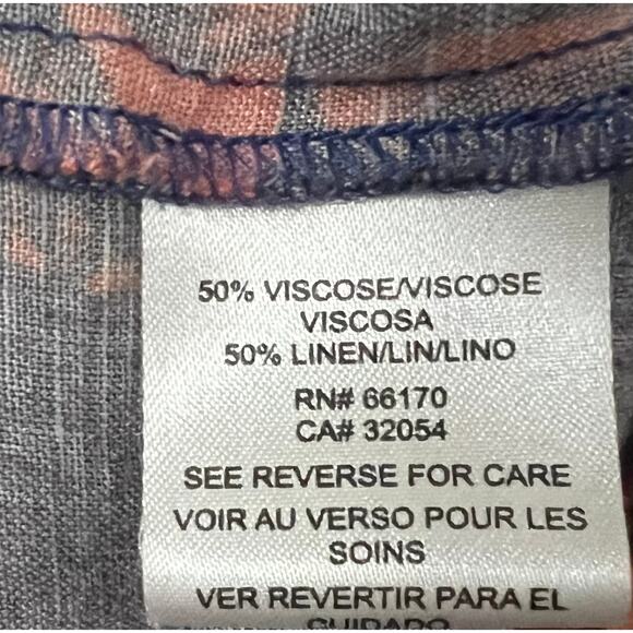 Anthropologie Dhruv Kapoor Mirabel Floral Tiered Dress Linen Blend Womens Sz XS - Picture 11 of 11